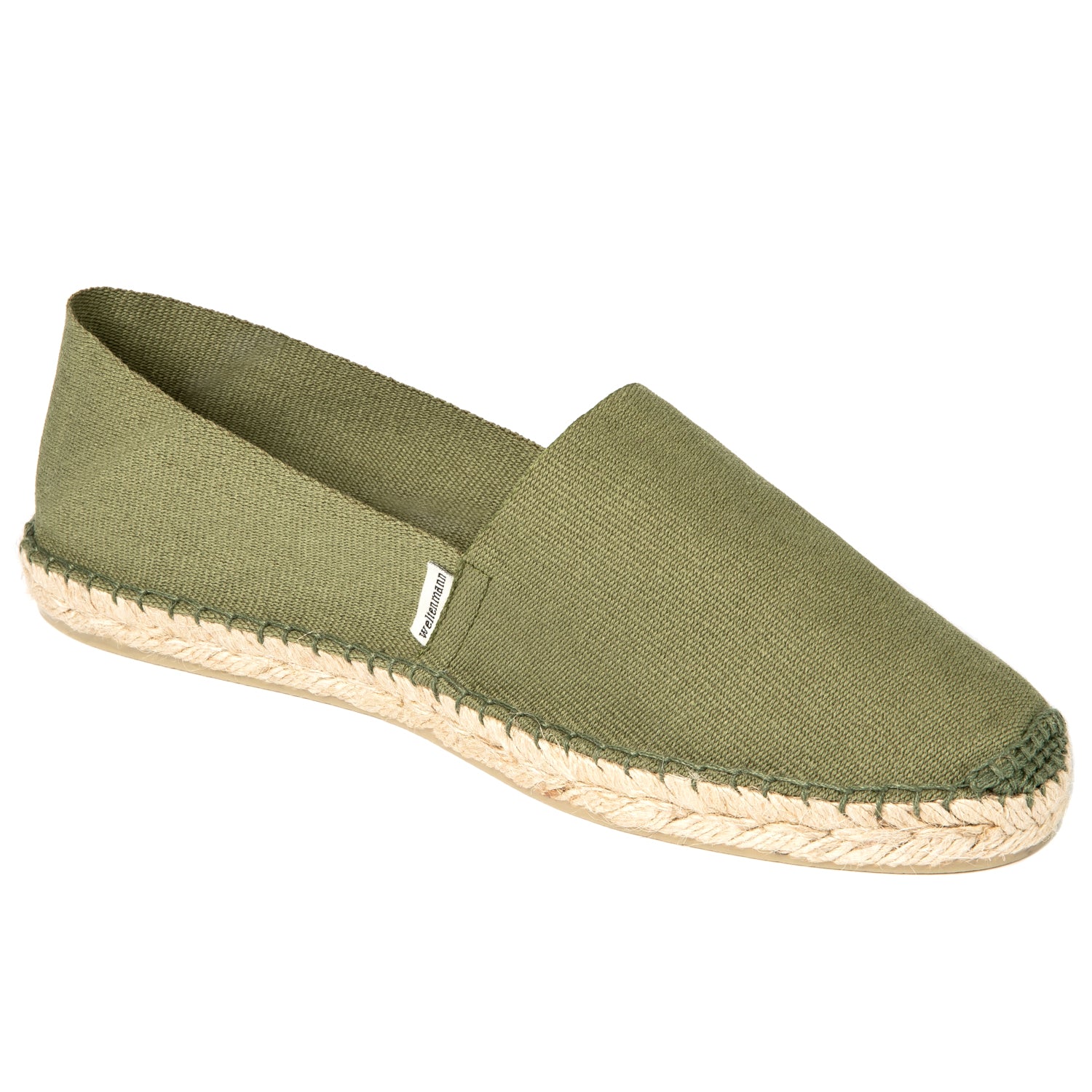 Weltenmann Corralejo - Espadrilles Slip-on Couleurs Coton Avec Sac Tissu - Fabriquées Main Espagne - 41-46